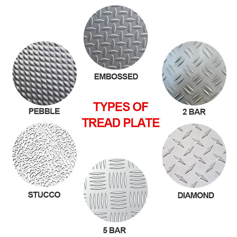 Stair Tread Flooring Fire Trucks Ship Decks, Elevators Embossed Decorative Aluminum Coil
