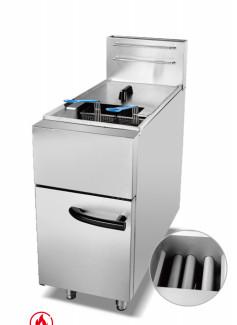 Professional Gas Fryer Equipment for Heavy Duty Cooking Stainless Steel Housing