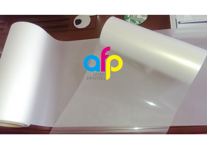 Transparent PET Based BOPP Thermal Film , Scuff Resistant Polyester Laminating Film