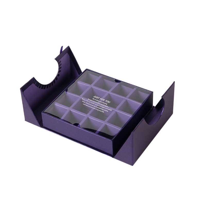 CMYK 2 Door Rigid Chocolate Gift Box Packaging OEM ODM