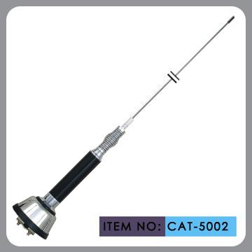 Chrome Iron Bowl Side Mount Car Radio Antenna , Retractable Car Antenna 120 Inch