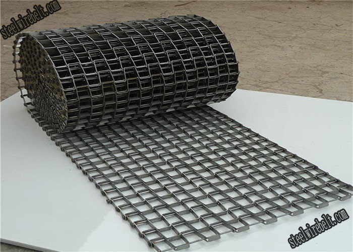 35*50mm JIS DIN Honeycomb Stainless Steel Wire Belt