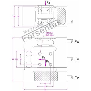 1kg Multi-Axis Load Cell 2kg 3-axis load cell 5kg Multi-Axis Sensor 10kgf