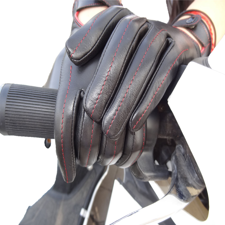 Factory price of Motorbike leather gloves