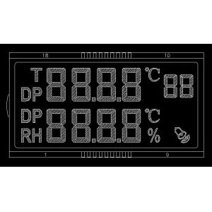 Customized PIN Connector Vehicle HTN Lcd Segment Display