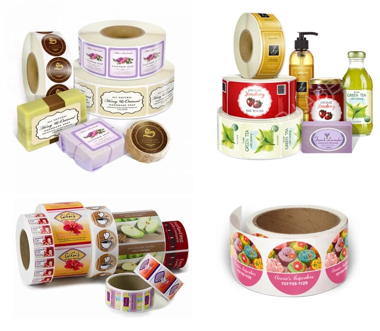 1C/2C Label Sticker Printing , Adhesive White printed Direct Transfer Labels