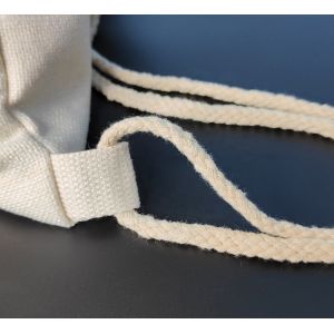 Custom Sublimation Linen Drawstring Backpack 40*30cm Promotional Drawstring Bag