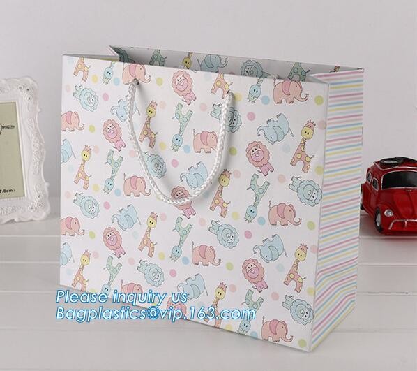 Luxury paper bags with handles Different Sizes,250gsm art paper shopping carrier bag custom printing with handle rope
