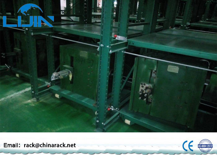 Blue / Green Mould Storage Racks With Crane Drawer Type L3100 * W600 * H2000MM