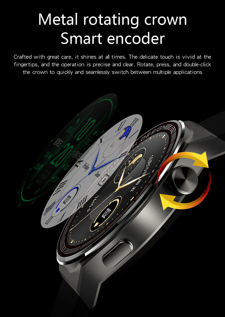 1.5 Inch 240x240 Full Touch Screen Smartwatch Women Man Fitness Wearable Devices