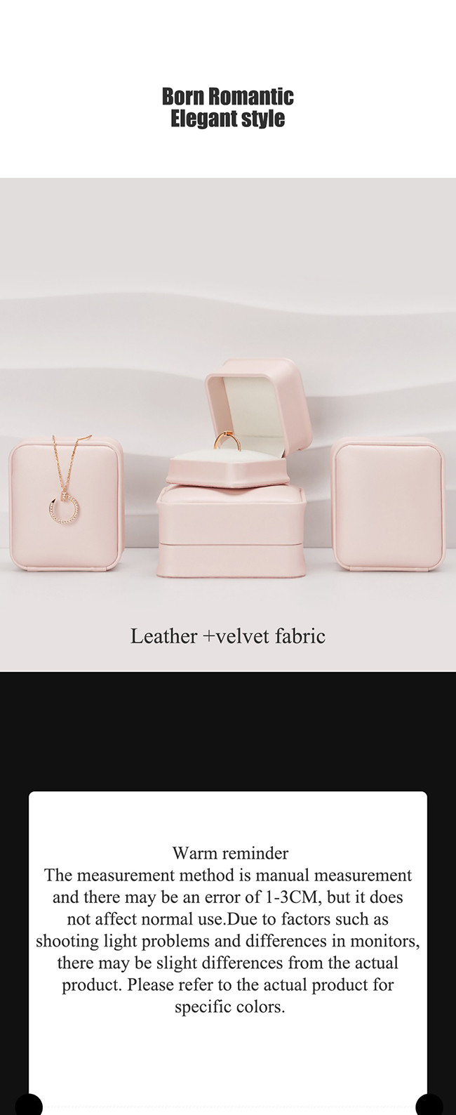 BPU03 PU Leather Square Luxury Gift Box Set For Jewelry Display And Packaging