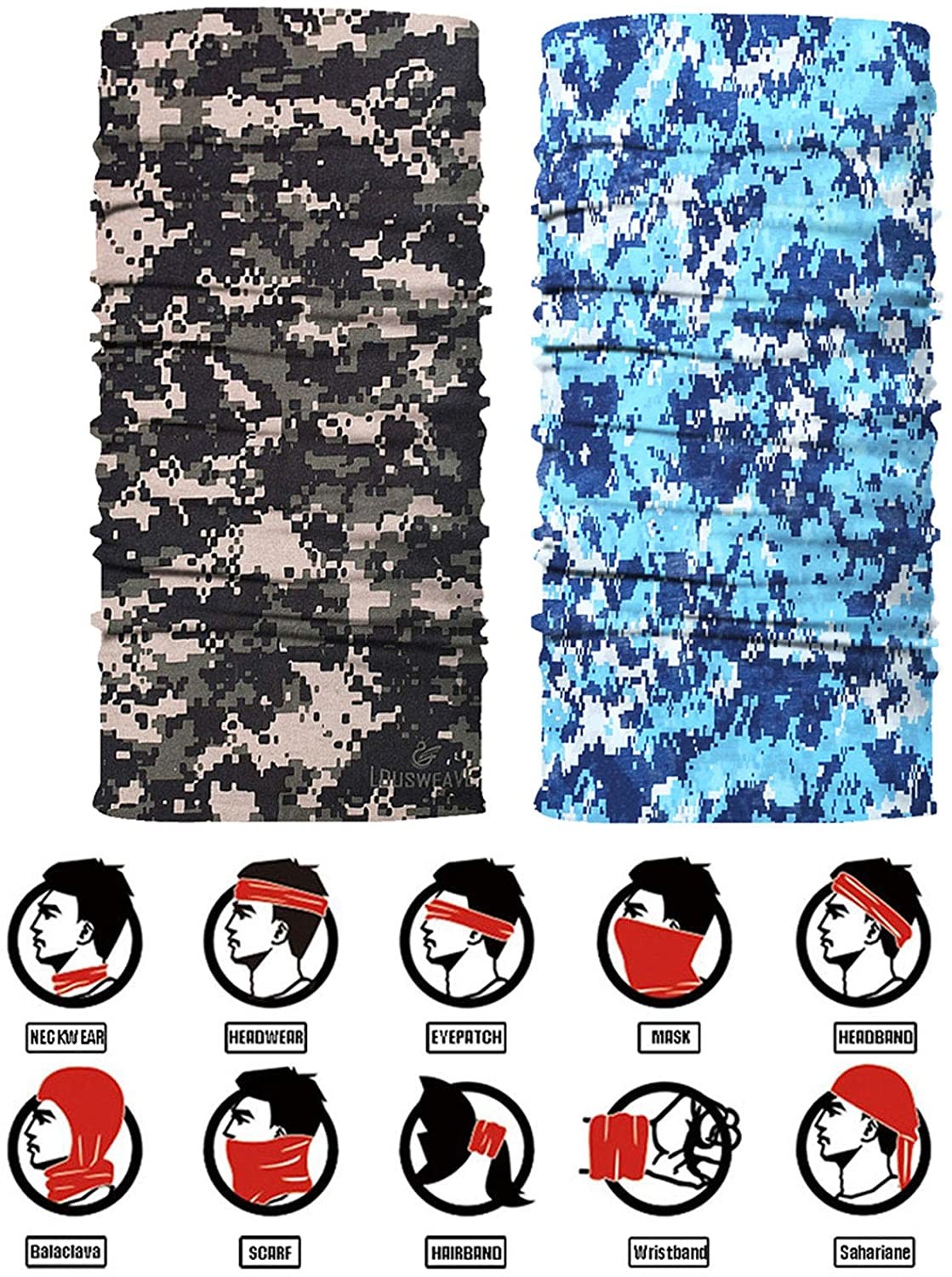 Multi Color Cam Use Tubular Nano Neck Tube Gaiter