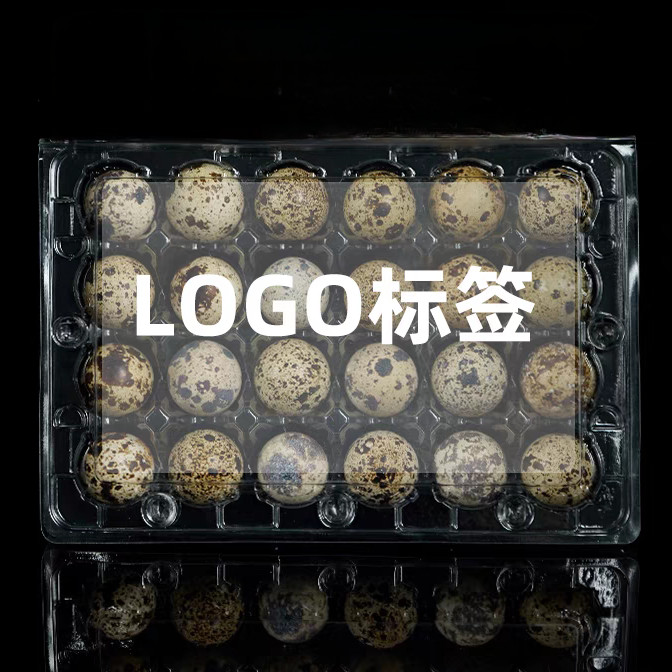 18 Hole Blister Clamshell Hinged Egg Plastic Packaging Disposable Quail Egg Cartons