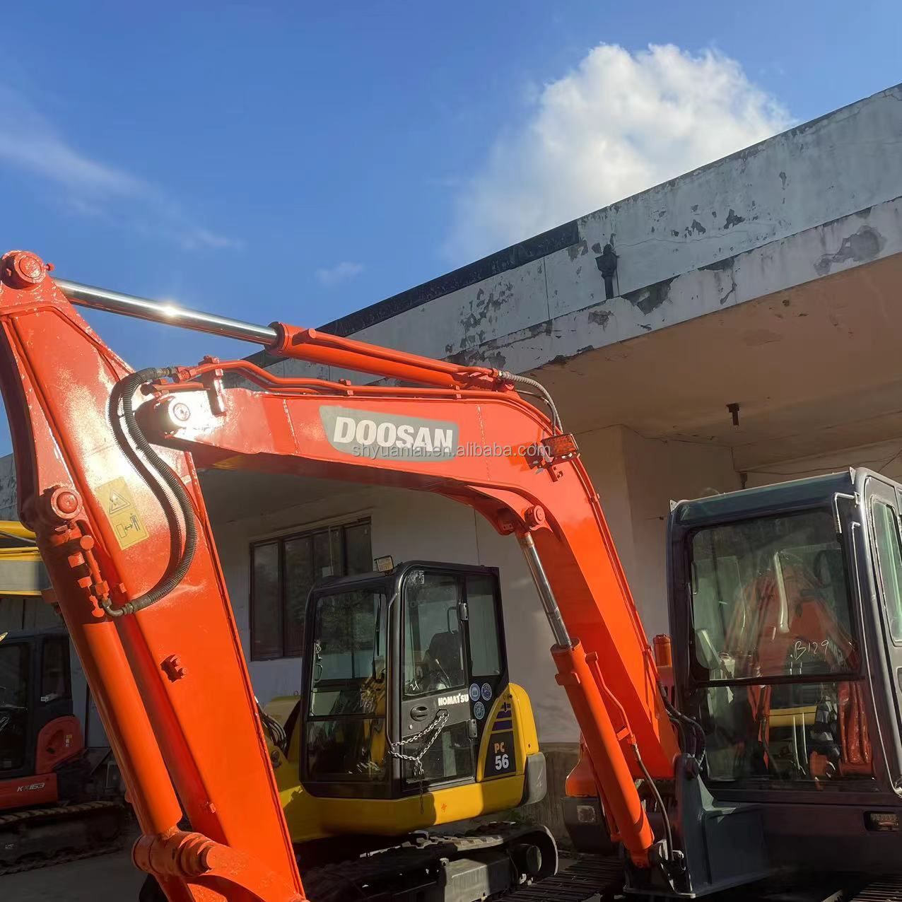 High Slope Efficiency Used Doosan Excavator DX60 Super With 38.9kW And Original Color