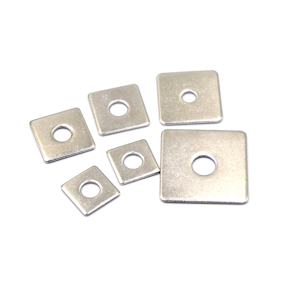 Galvanized Bulk Stainless Steel Washers Square Spacer Low Carbon Steel Alloy