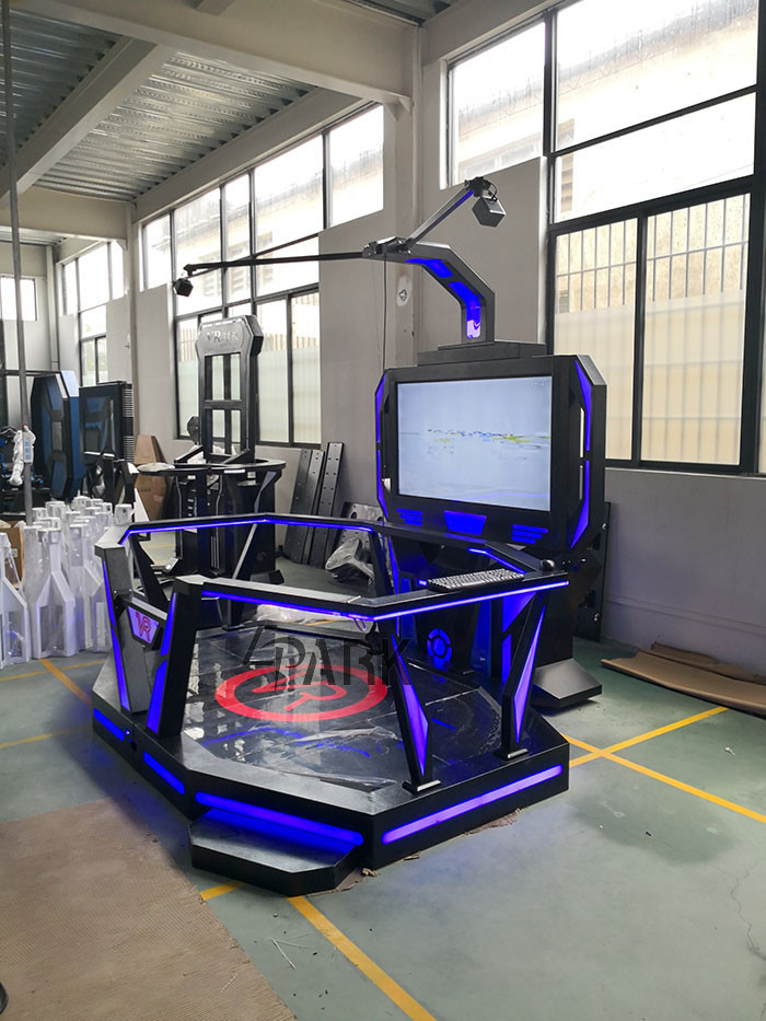 9D VR Simulator Walking Platform Shooting Game Machine virtual reality simulator for sale