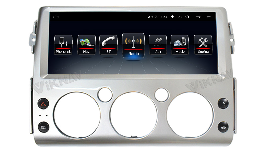 8 Core 128GB Car Multimedia Player For Toyota FJ Land Cruiser 2007-2017