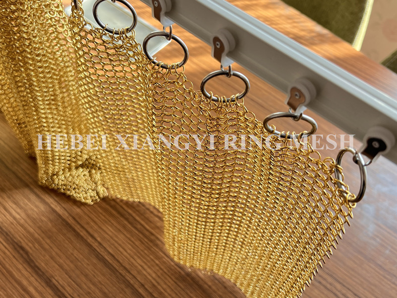 Ring 304 Stainless Steel Chainmail Curtain For Shopping Malls
