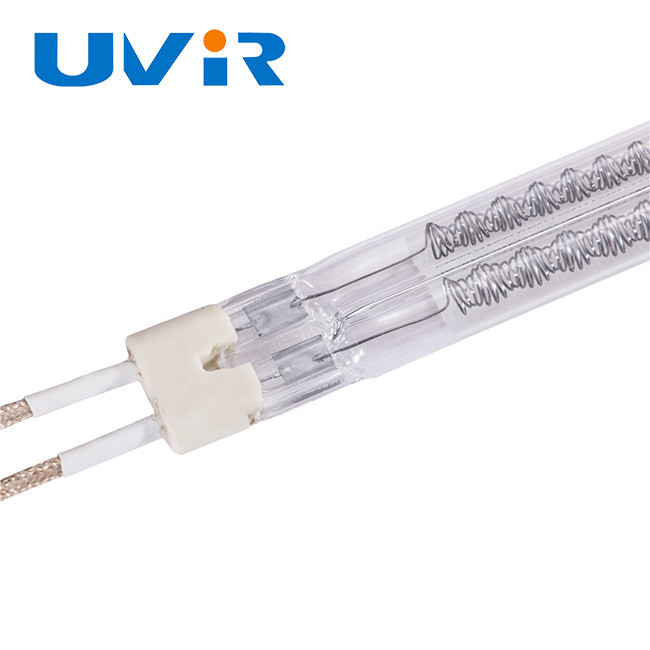 6670W Twin Tube Infrared Lamps 11x23mm , Type C Straight Heating Element