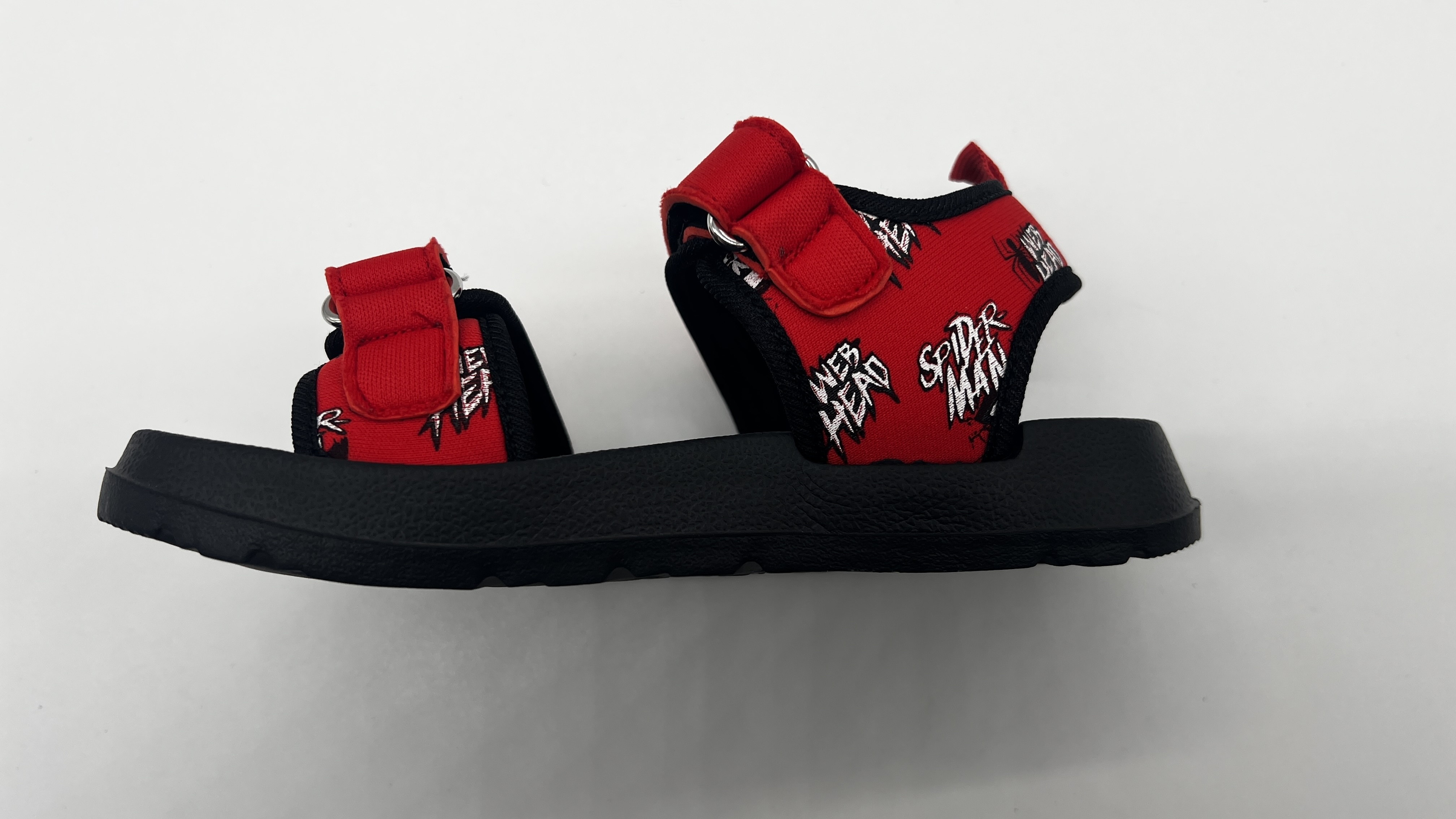 Kids Pool Mule Sandals wearing demonstration