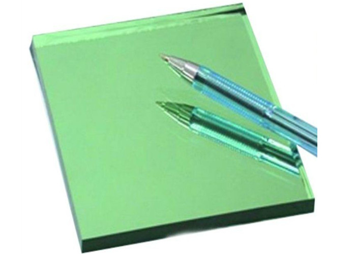 Tempered Dark Green Reflective Glass 4mm - 10mm Thickness For Apartment Block