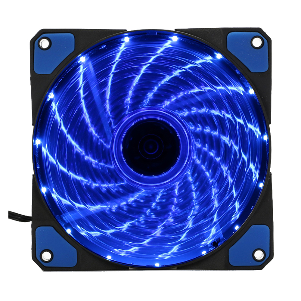 Lights LED Cooling Fan 3pin/4pin connector Strong airflow DC12V fan Ventilation CPU with 25cm