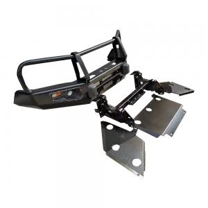 China Off Road Winch Bull Bar Front Bumper Plate with LED Light and Mounting Tray Toyota Tocama on sale