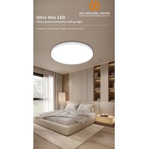 12W LED Ceiling Lights Ultra Thin Waterproof Dustproof Insectproof No Flicker