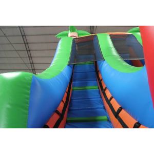 Simple Structure Dual Lane Water Slide With Pool For Amusement Park Ce Standard