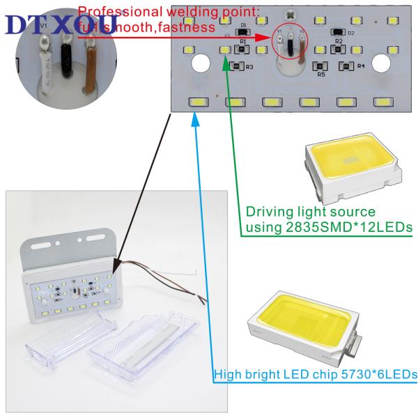 Rectangle Truck Red Led Side Marker Lights