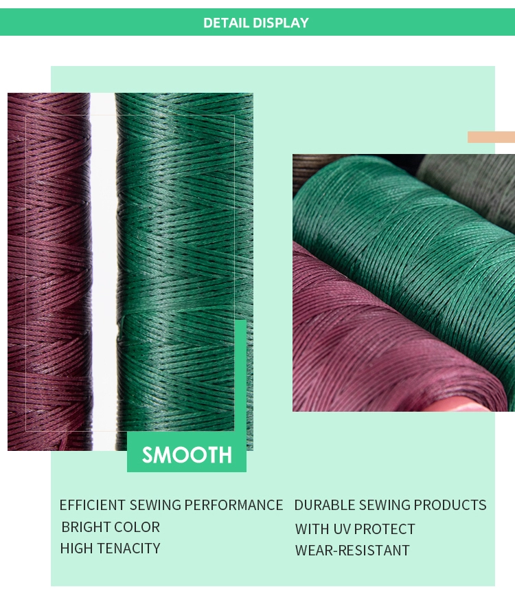150D Waxed Book Binding Thread for Beginners Leather Craft DIY Bags Ring Twisted