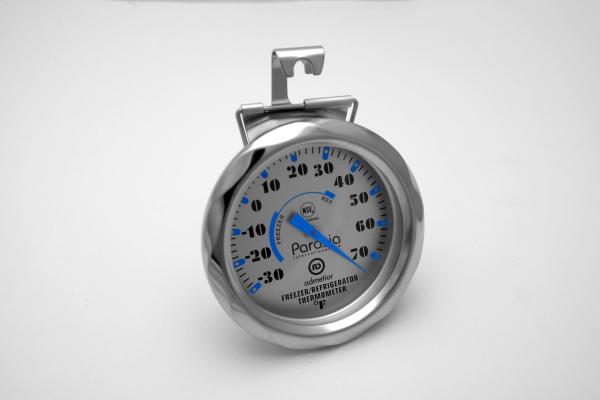 Stainless Steel Portable Fridge Thermometer , Fridge Temperature Meter High