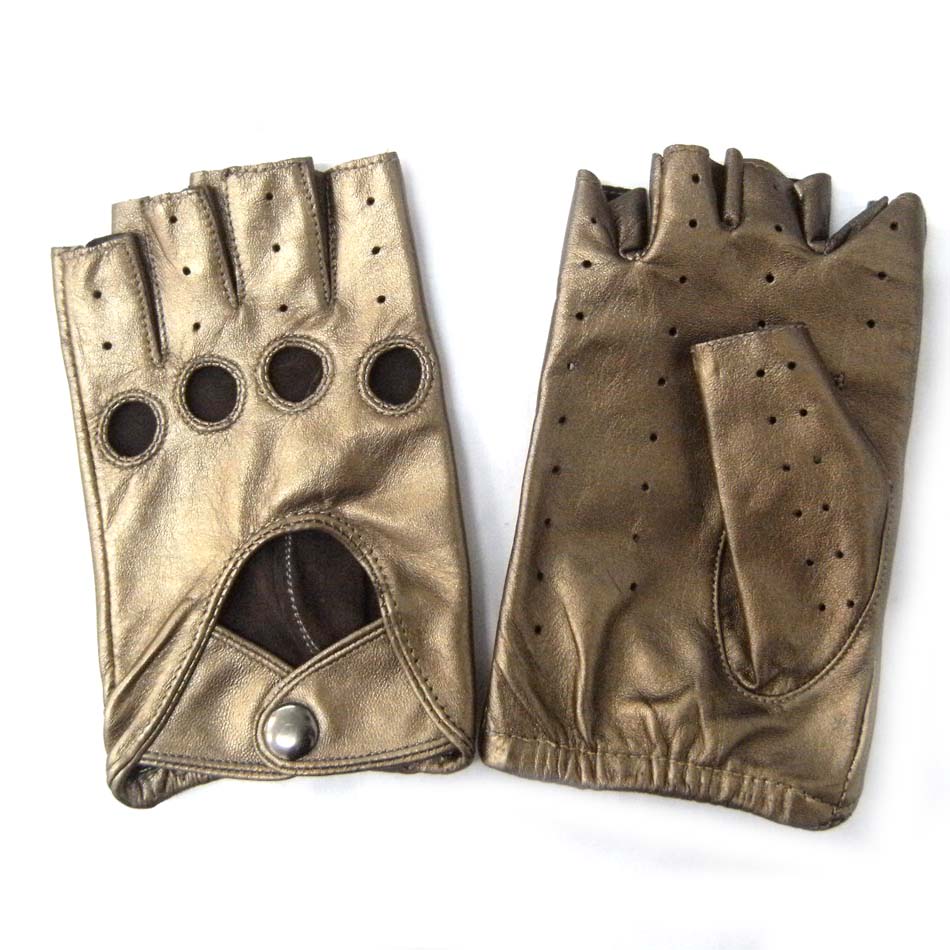 Manufacturer customized leather gloves with hole