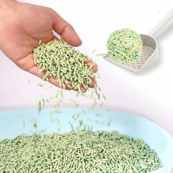 Eco Friendly Green Tea Tofu Cat Litter Low Tracking