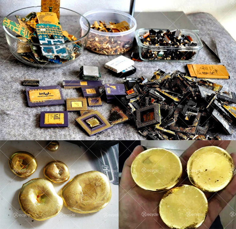 Fully Automatic E Waste Recycling Line Surface Gold Stripping Machine