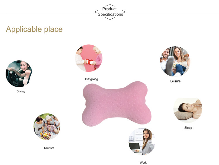 Cute Memory Foam Pillows for Cervical Spine Protection , colorful Car Neck Rest Pillow