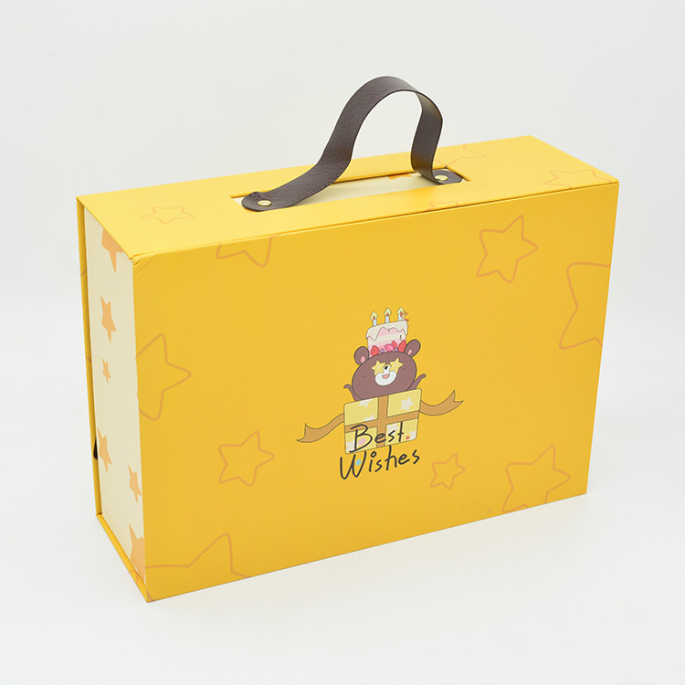 Gold Foil CMYK Foldable Packaging Box For Baby Clothes ODM