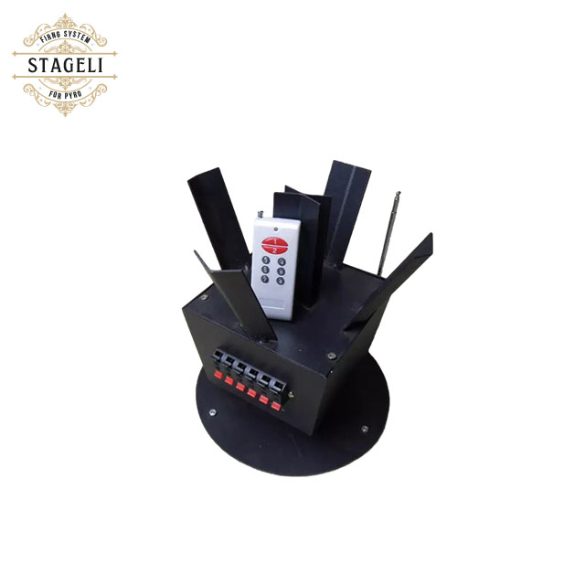 12 10 Channels 500m Fan Fireworks Fountain Machine Fireworks Setting System Wireless Control