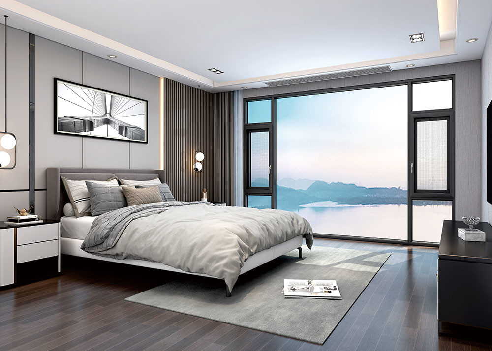 Bedroom Sliding Windows With High Wind Pressure Resistance High Durability