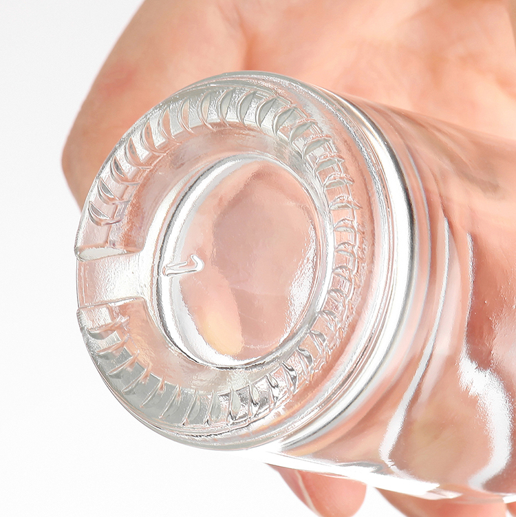 Hot Stamping 100ml 120ml Glass Bottle for Vodka Gin Whiskey Surface Handling