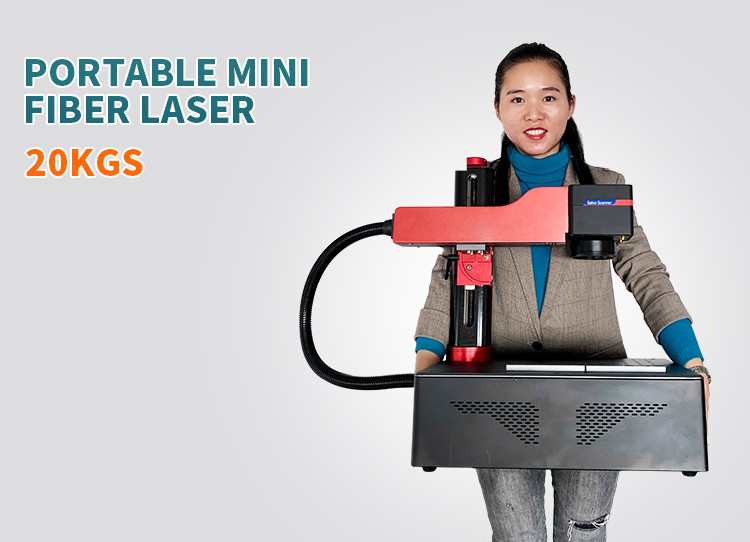20w 30w 50w 100w Folding Fiber Laser Marking Machine For Metal Marking