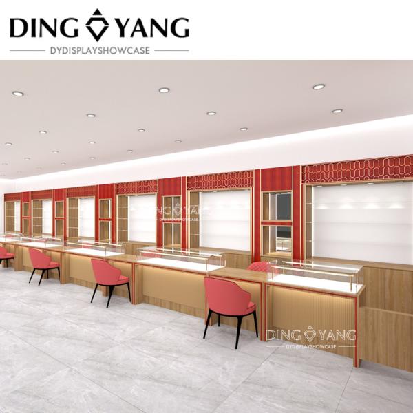 Frameless Wood And Glass Jewellery Store Showcase Manufacturer, Factory Supply