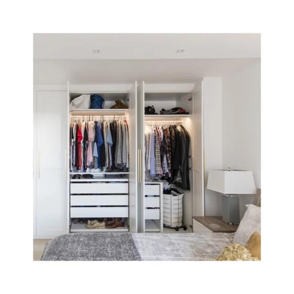 Moisture Resistance Adjustable Height Bedroom Wall Wardrobe Closets for Mail