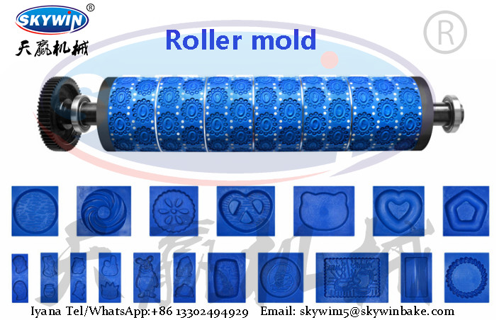Plastic And Copper Biscuit Mould For Biscuit Making Customized Mould Roller