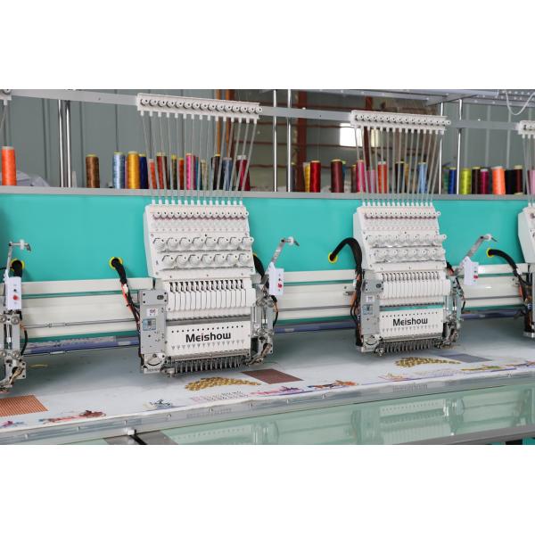 Computer Single Sequin Embroidery Machine 10 Head Customization Area