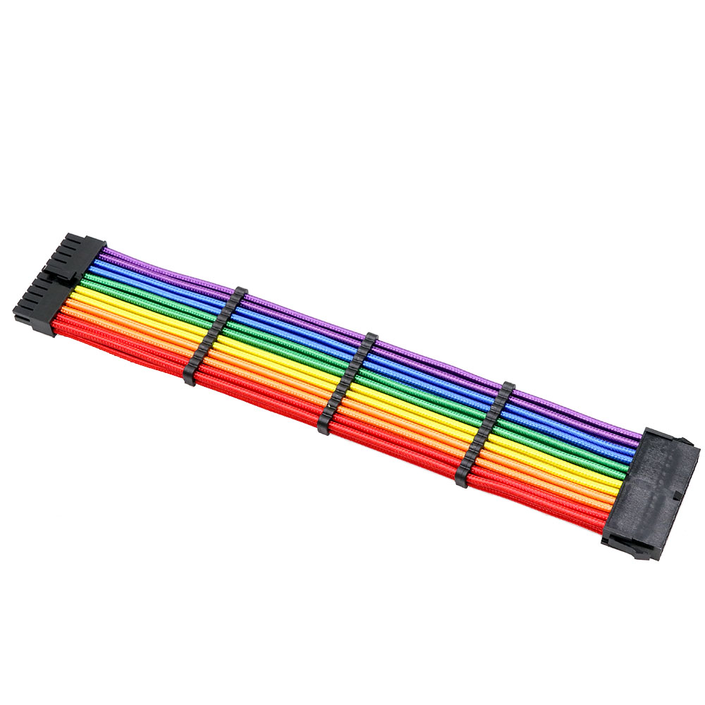 Braided Sleeve High Quality Power supply Extension Cable 24Pin Sleeving Cable For computer