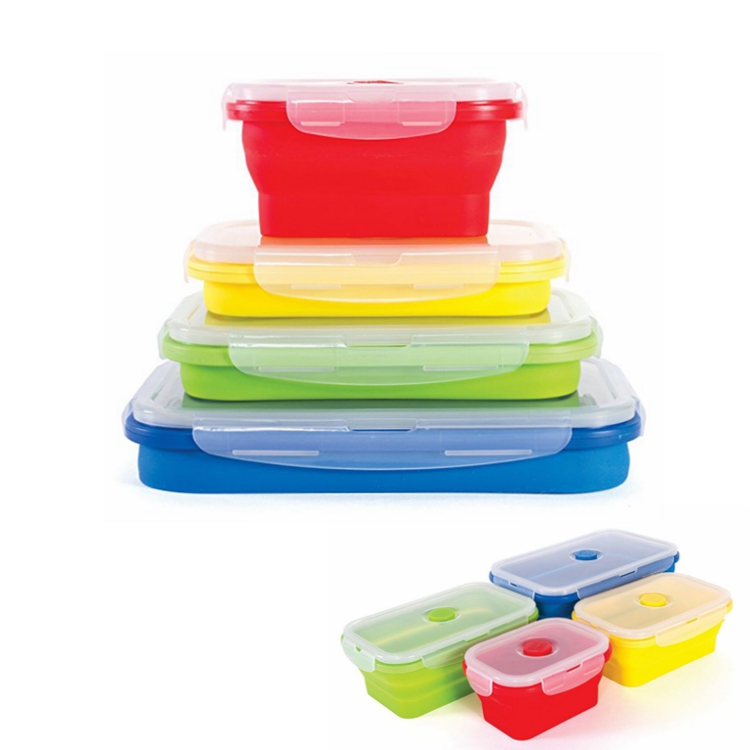 The Best Cool Collapsible Personalized Boys And Girls Silicone Toddler Lunch Box Food Containers With Cover
