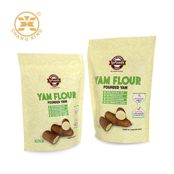 Yam Flour Powder Stand Up Pouch Bag Cassava Maizena Flour Pouches Doypack Bag