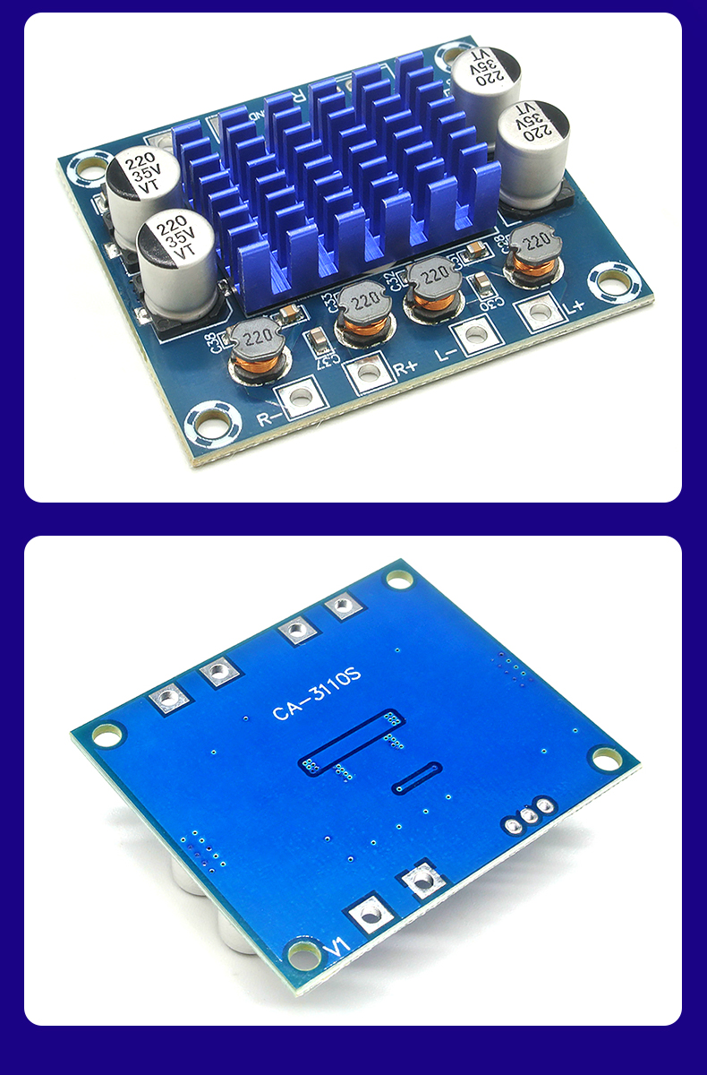 4-8ohm Output TPA3110 Digital Amplifier Audio Board for 2*15W 2.0 Channel Stereo Power