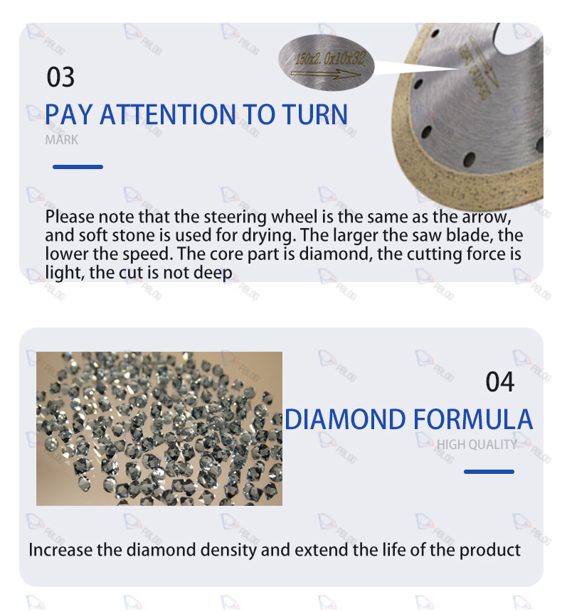 PBLOG Factory Sale Diamond Grit Circular Saw Blades Class Cutting Glass Machinery Accessory